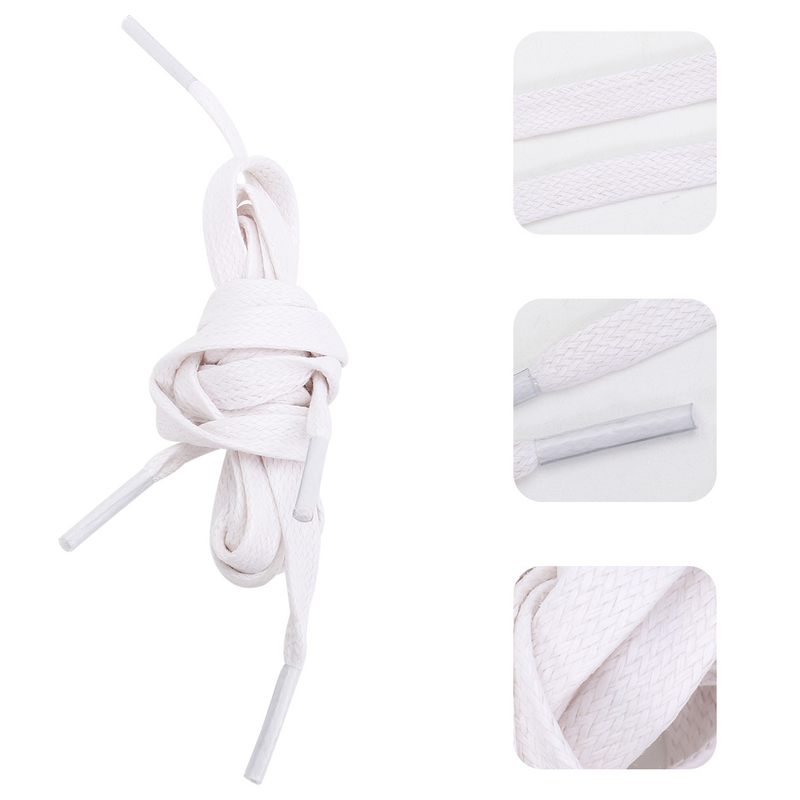 1 para obuwie Casual krawata płaskie sznurowadła sznurowadła sznurówki z woskowanej bawełny