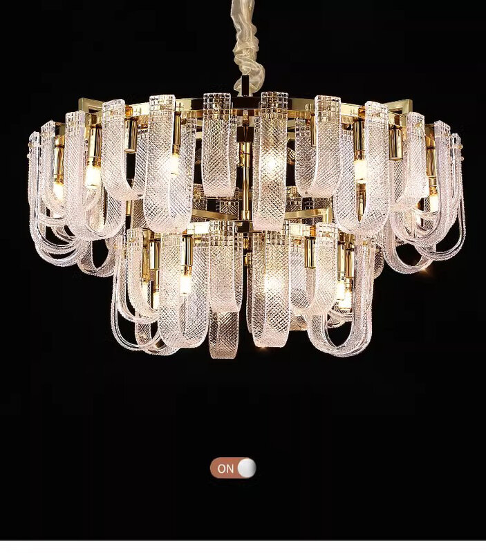 Golden Crystal Ceiling Pendant Lamps American Modern Art Chandelier Pendat Lights Fixture Foyer Bedroom Living Room Home Decor