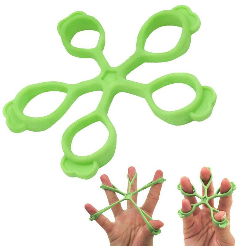 Flower-shaped Finger Gripper Silicone Hand Gripper Hand Grip finger Stretcher Finger Expander Strength Trainer Finger Exerciser