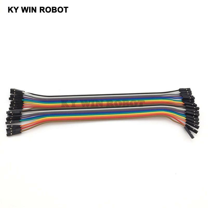 DuPont line 20 шт 20 см 2,54 мм 1 p-1 p Pin Женский Цветной макетный кабель Jumper Wire для Arduino
