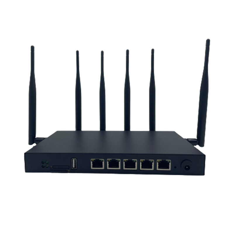 Routeur industriel Gigabit wi-fi 6 1800Mbps, 4g 5g, Port RJ11, double bande, avec emplacement pour carte SIM, antenne 6x5dbi
