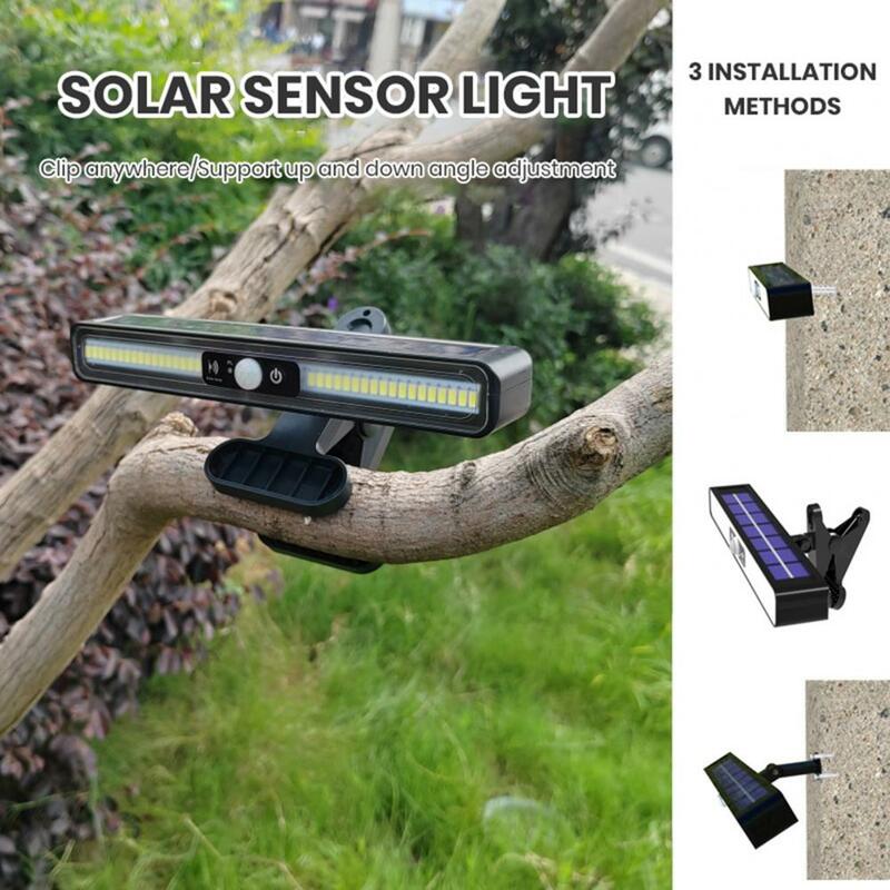 Luz Solar de carga automática para exteriores, luz Led de Clip de escalera con Sensor de inducción, impermeable para jardín