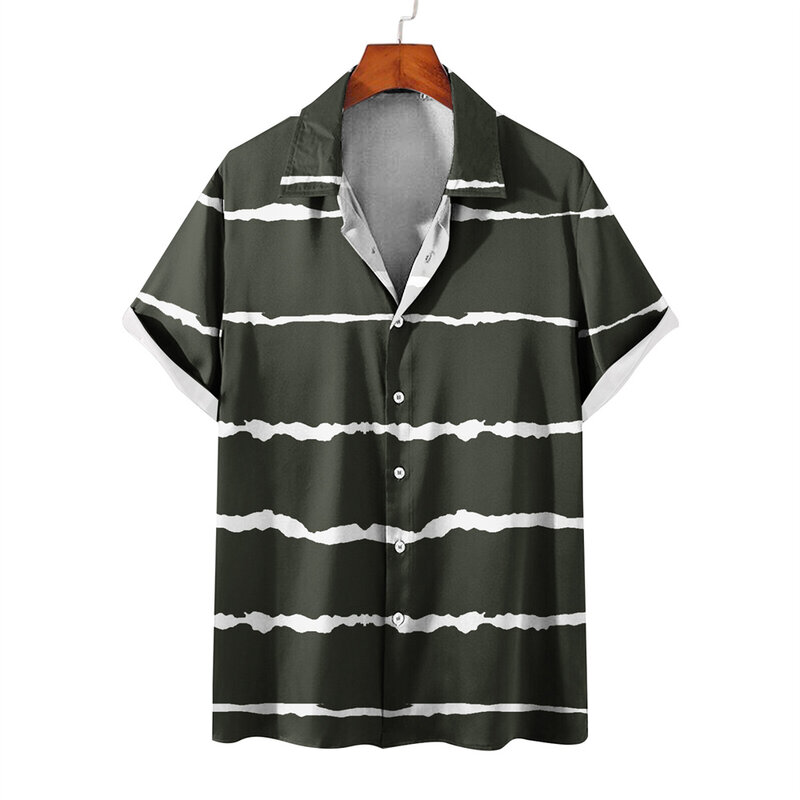 남녀공용 캐주얼 스트리트 프린트 셔츠, 짧은 긴팔 프린트 셔츠, 하와이 해변 오버사이즈 패션, 하루주쿠 셔츠, 커플 2023
