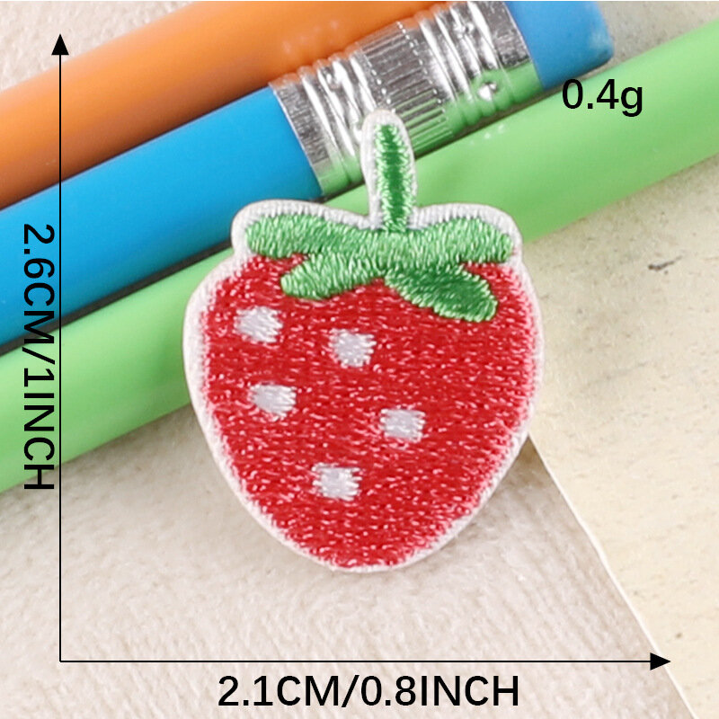 DIY Sew Cute Cartoon Animal Fruit Embroider Fabric Patch Label Heat Sticker for Cloth Hat Jeans Backpack Adhesive Emblem Logo