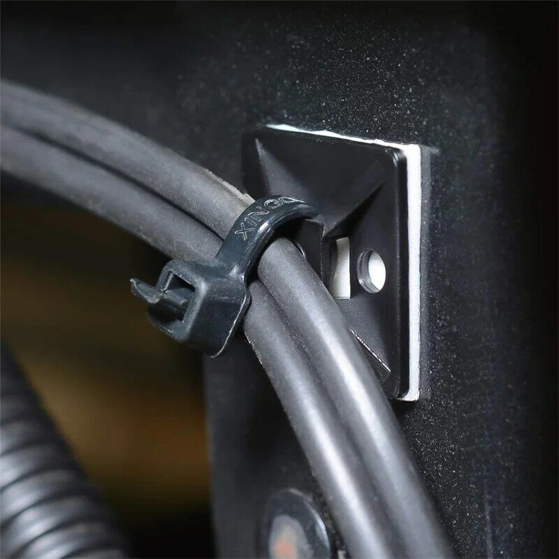 10 sztuk 20*20mm Zip Tie samoprzylepne mocowania samoprzylepny kabel Tie podstawy posiadacze z wielofunkcyjny drut wiązałkowy śruba Home Decor Sucker