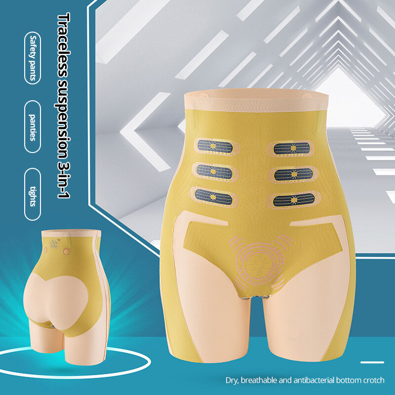 Flarixa jednolite ciało modelka kobieta płaska osłona brzucha majtki 5D magnetyczna lewitacja spodenki z wysokim stanem pod spódnicą spodnie ochronne