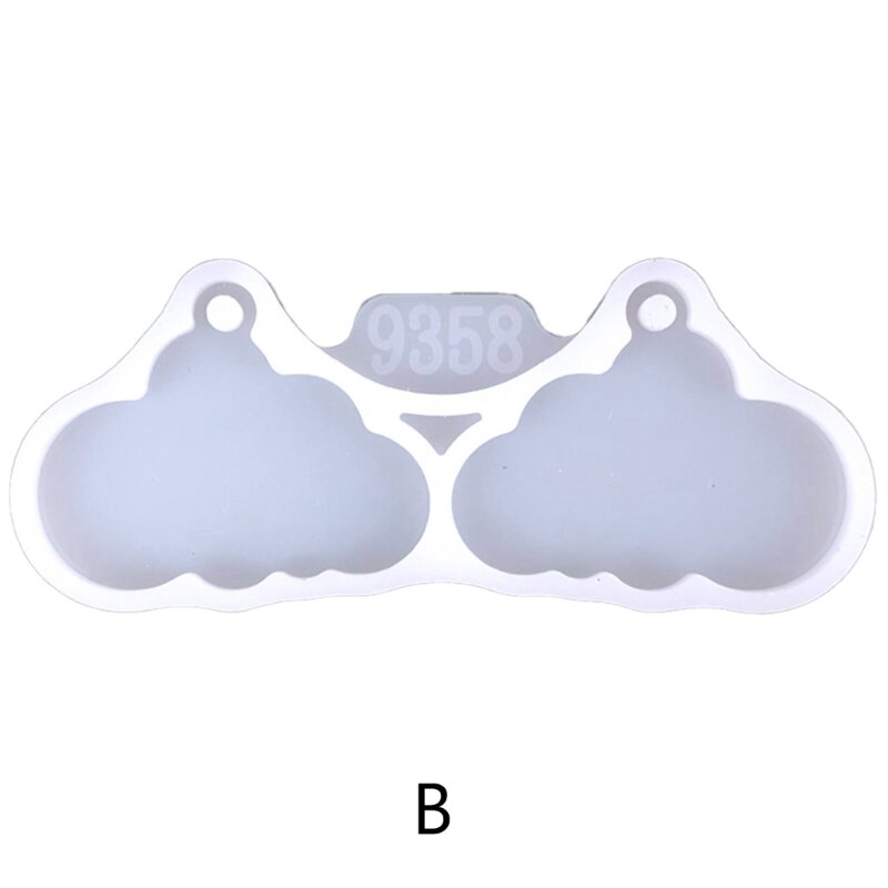Ohrringe Anhänger Dekoration Kleine Fischglas Wolken Unregelmäßige Spiegel Silikon Form Dropship