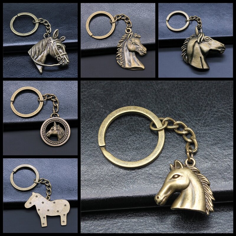Brelok do kluczy z koniem kreatywny prezent akcesoria biżuteryjne na imprezę