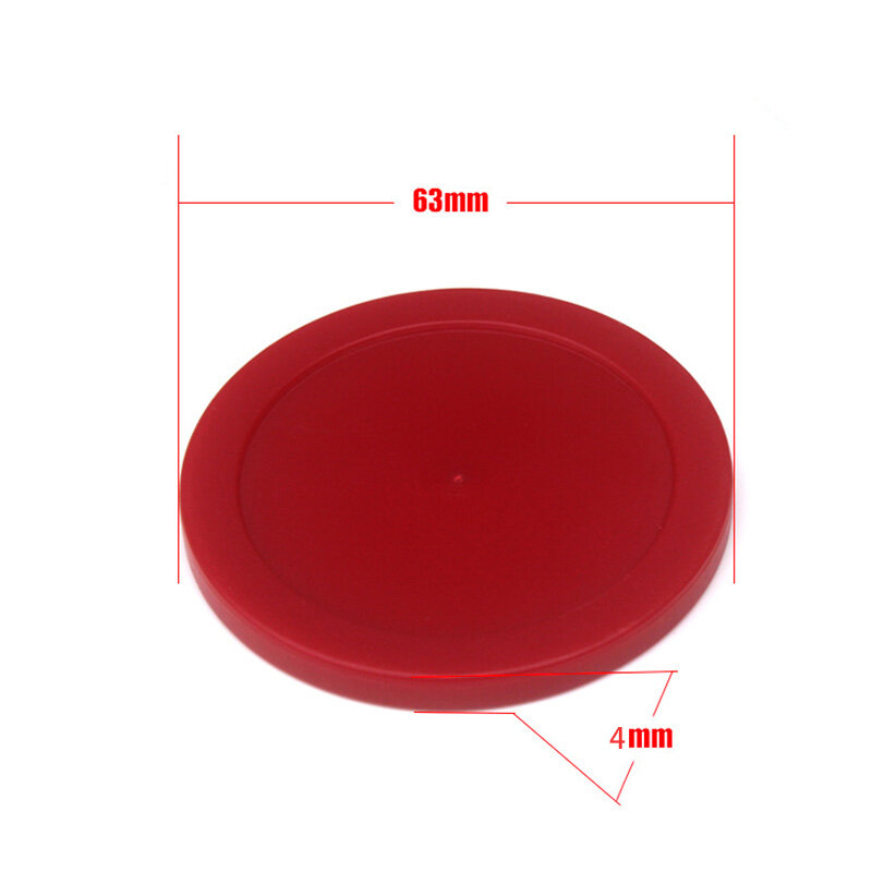 10 Buah Pucks Hoki Udara Merah 82Mm 63Mm Meja Hoki Plastik Bola Disk Hoki Es Mini Aksesori Hoki Udara Kualitas Tinggi