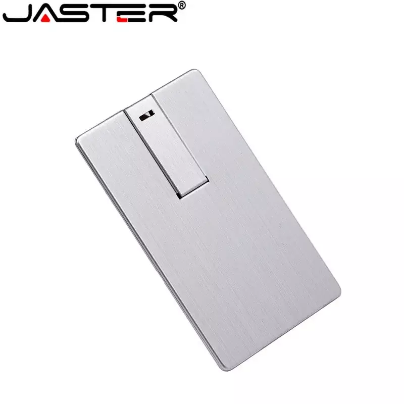Jaster Usb Flash Drive 4Gb 8Gb 16Gb 32Gb 64Gb Metalen Card Pendrive Relatiegeschenk Usb stok Credit Card Pen Drive