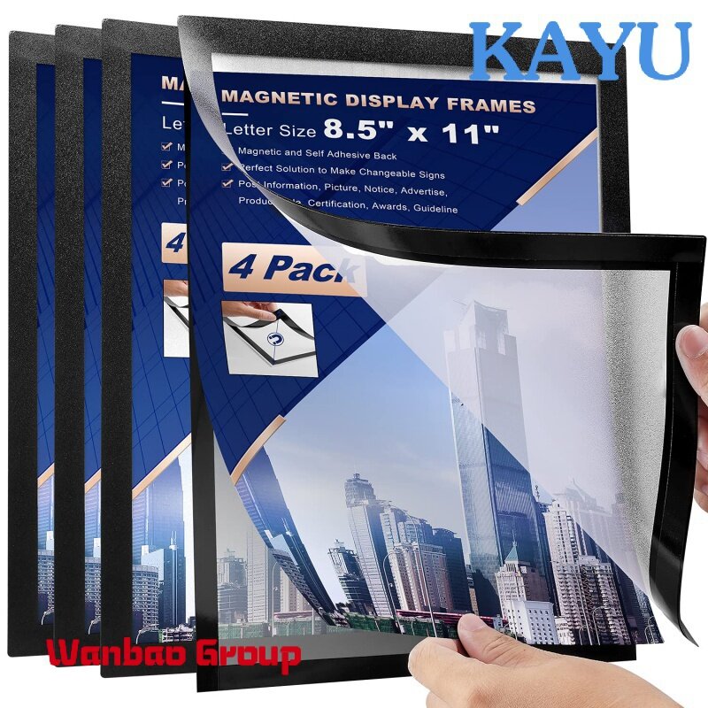 8.5 "x 11" carta pode auto-adesivo quadro magnético Poster imagem para geladeira parede porta janela