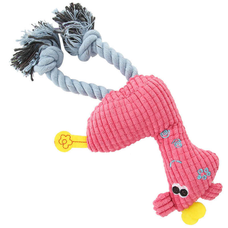 Zabawna zabawka dla zwierząt piskliwy zabawka do gryzienia dla szczeniaka Pet pluszowy pies zęby szlifowanie czyszczenie Deer Shaped Dogs zabawka gryzak