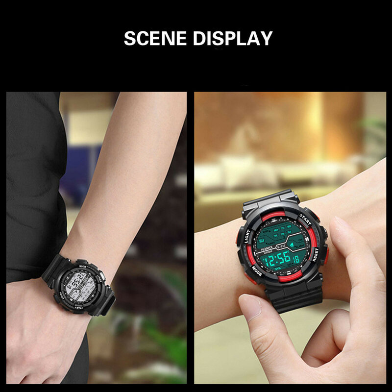 Zegarek dla mężczyzn elektroniczny LED cyfrowy zegarek mody dla pań moda zegar biały Sport Wrist Watch Relogio Часы Мужские