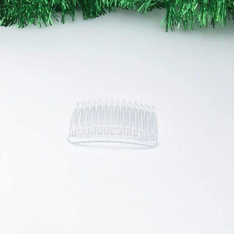 7x5 см 15 зубов необычные DIY пластиковые заколки для волос расческа для женщин свадебный держатель для фаты
