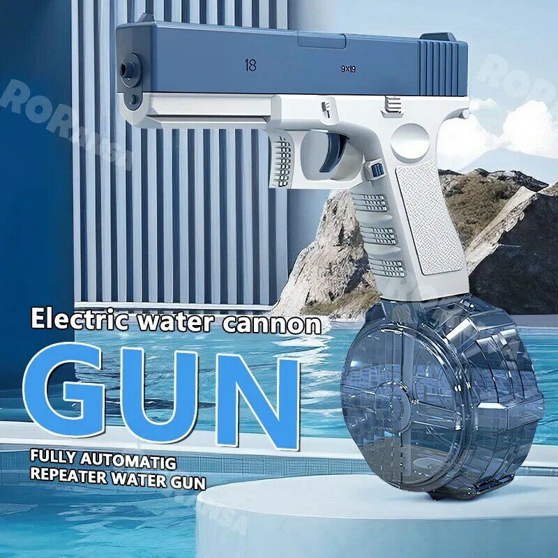 Pistola de agua eléctrica para niños, niñas y adultos, juguete Ideal para regalo de verano, piscina, playa, juguetes de agua al aire libre