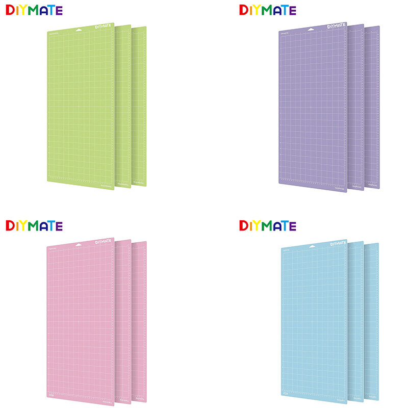 4 цвета сменный коврик для резки клейкая резиновая прокладка с мерной сеткой 12x24 дюйма подходит для силуэтного плоттера/камеи