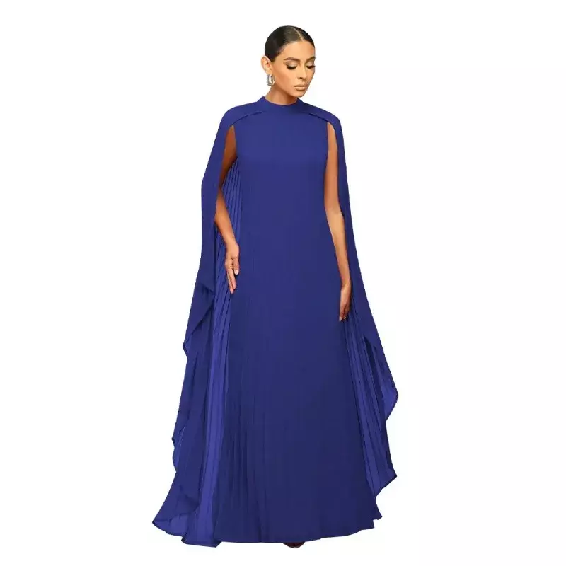 여성용 Dashiki 아프리카 드레스, O넥 긴팔, 단색, 긴 맥시 원피스, 아프리카 의류, 2024 용수철 패션