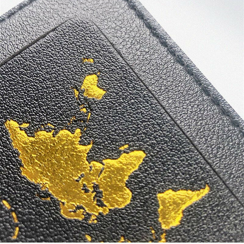 Portable Leather Passport Cover Luggage Tags Set Id Bank Card Holder Case Plane Ticket Protector Organizer Travel Accessories