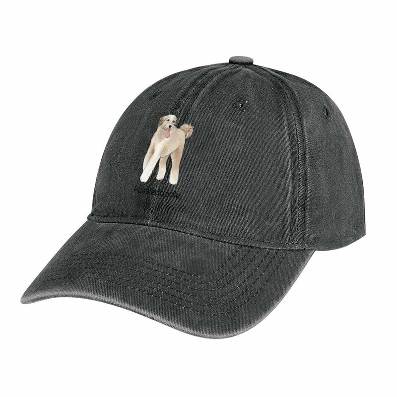 Aussiedoodle-Sombrero de vaquero de acuarela para hombre y mujer, sombrero de playa, novedad de verano