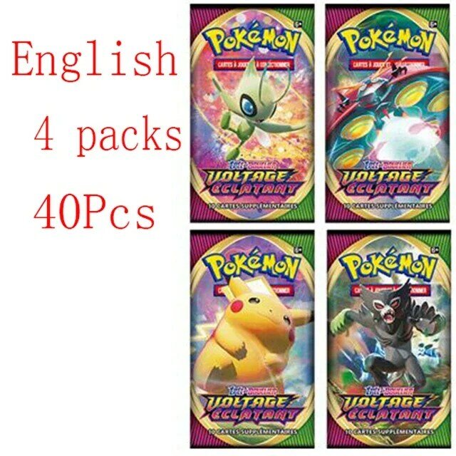 40pc Pokemon Cards GX Tag Team Vmax EX Mega Energy Shining Pokemon Card Game Carte Trading Collection Cards Pokemon Cards
