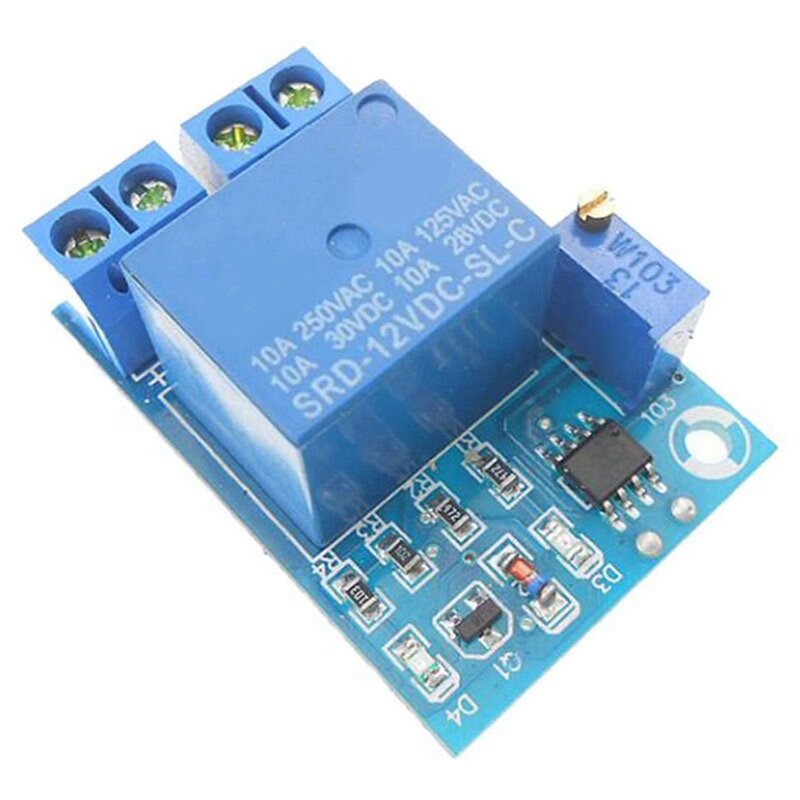 Interruptor basculante con inversor LED de 12V, módulo de gestión de bajo voltaje, redondo, azul, con YX-X0001, CC de 12V