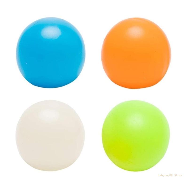 Y4UD Plafond Kleverige Ballen Glow Squishy Stress Ballen Relief Speelgoed Angst Druk
