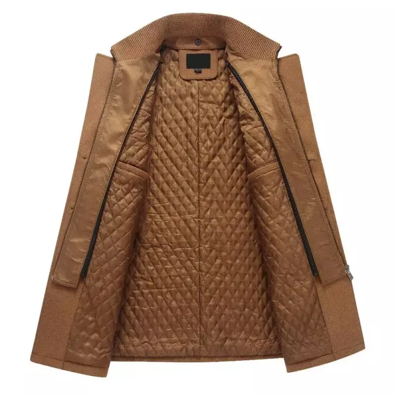 남성용 겨울 울 코트, 슬림핏 재킷, 캐주얼 따뜻한 겉옷 재킷 및 코트, 남성 완두콩 코트, 사이즈 M-4Xl, 4 가지 색상, 드롭 배송, 신상