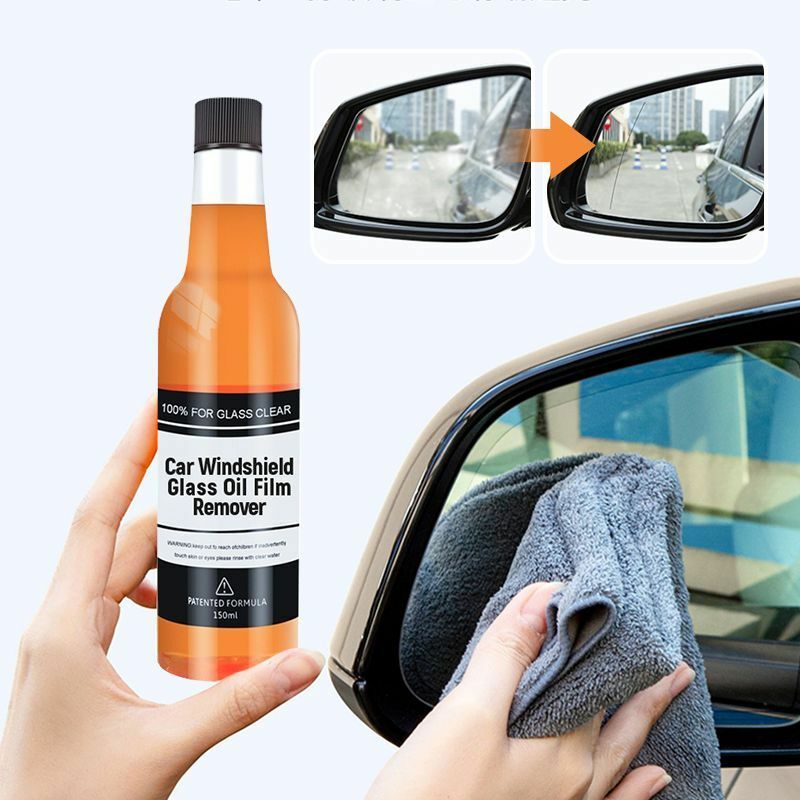 200ml di rimozione della pellicola dell'olio detergente per parabrezza anteriore dell'auto pulizia della pellicola detergente per la manutenzione del vetro dell'auto di bellezza dell'olio generale a D9U6
