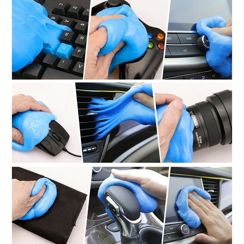70g Car Cleaning Pad Glue Powder Cleaner Gel For Car Interior Air Conditioning Air Outlet Computer Keyboard Clean Tool Detailes