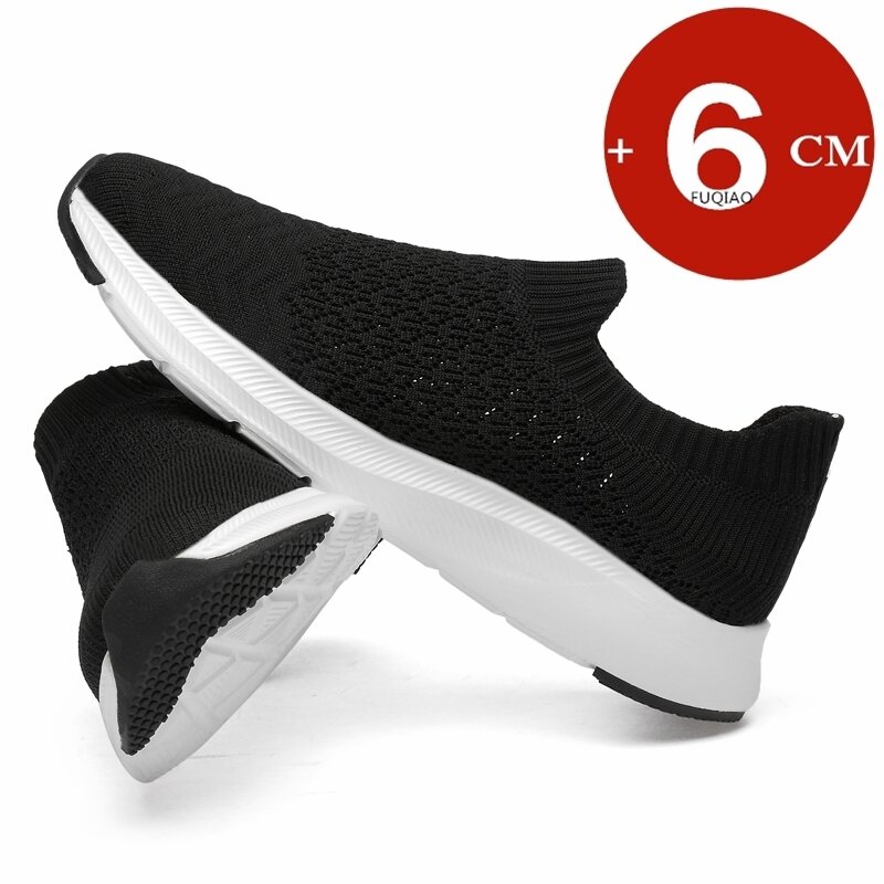 New Breathable Sneakers Man Elevator Shoes Height Increase Shoes for Men Insoles 6CM Sports Casual Heightening Shoes Tall Shoes