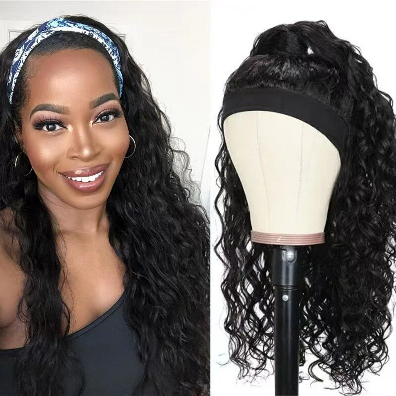 Long Loose Curly Deep Wave Lace Front Wig - Heat Resistant Synthetic Middle Part Wig for Women