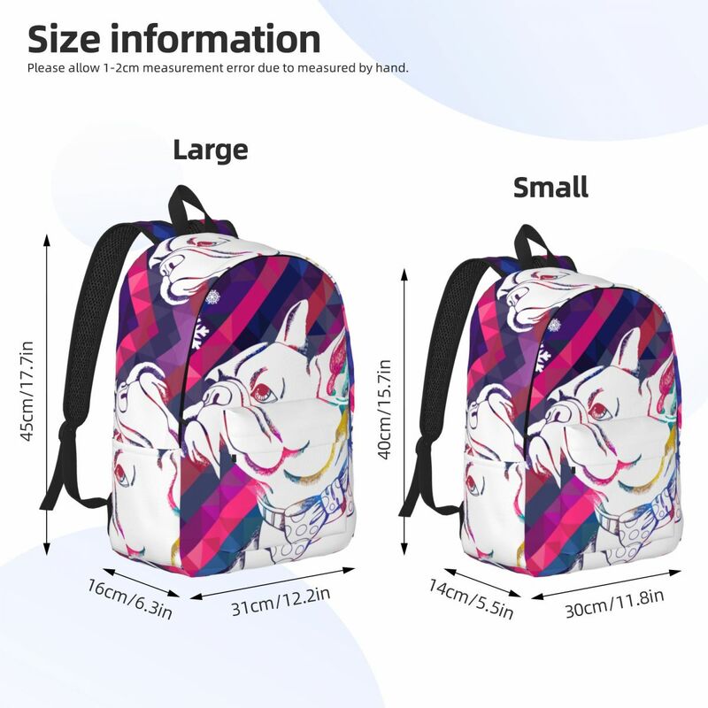 French Bulldog Zodiac Illustration Backpack Male School Student Backpack Female Large Capacity Laptop Backpack