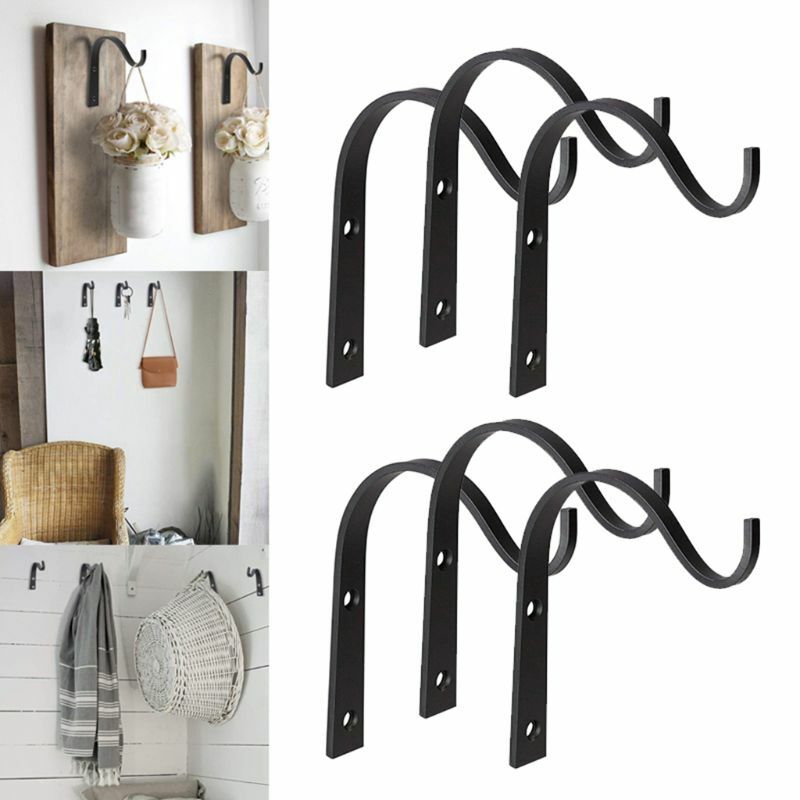 10pcs for Creative Hanging Bracket Wall Hook Crochet Iron Hanger for Bathroom