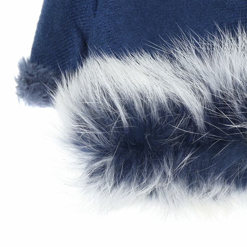Зимние теплые эластичные перчатки из искусственного кроличьего меха, без пальцев, утолщенные теплые варежки