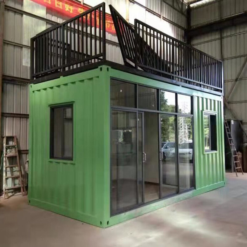 Contenitore in vetro temperato per camera Container, sub-ufficio semplice all'aperto, casa mobile, personalizzazione della villa