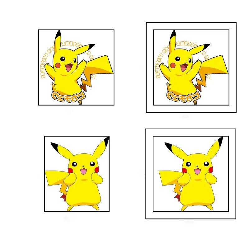 20Pcs Pokemon Tattoo Stickers Waterproof Cute Pikachu Sticker Funny Cartoon Kids Girls Christmas Birthday Gift Reward Toy
