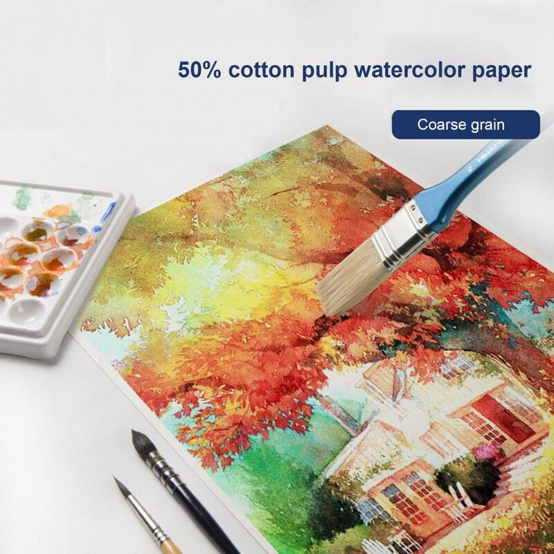 10/20 Sheets Thick Watercolor Paper Kids Students Water Color Paper Bulk Embossed Drawing Paint Paper Art Works