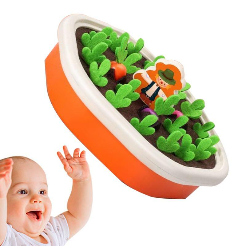 Игрушка для вытягивания моркови, цветная игрушка с эффектом памяти для сортировки и посадки редиса, игрушка с эффектом памяти о моркови