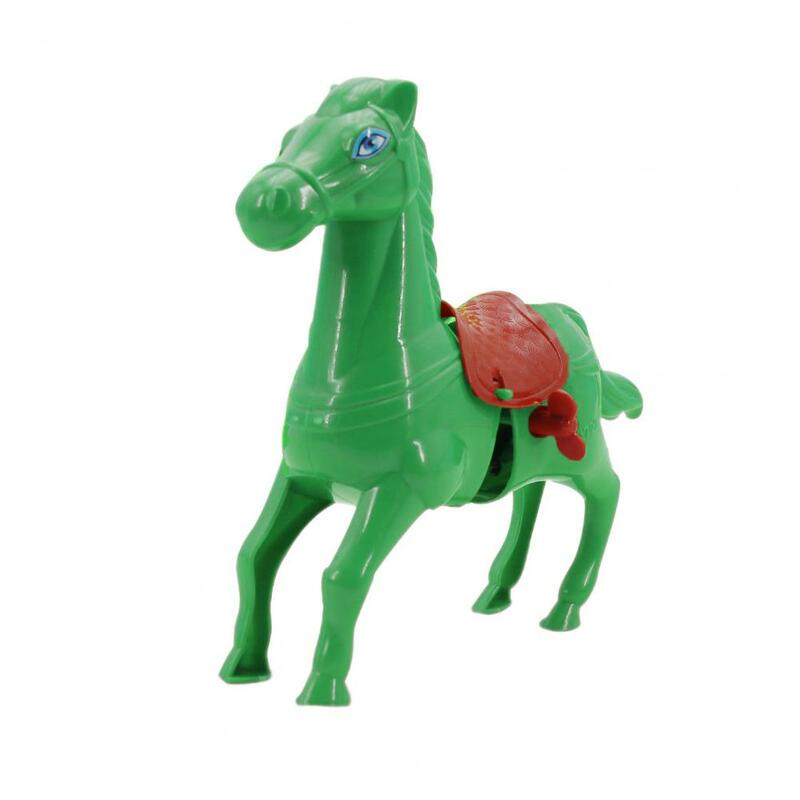 Juguete de cuerda en forma de caballo realista para niños, juguete de cuerda para niños, No requiere baterías, bobinado de relojería de animales para niños