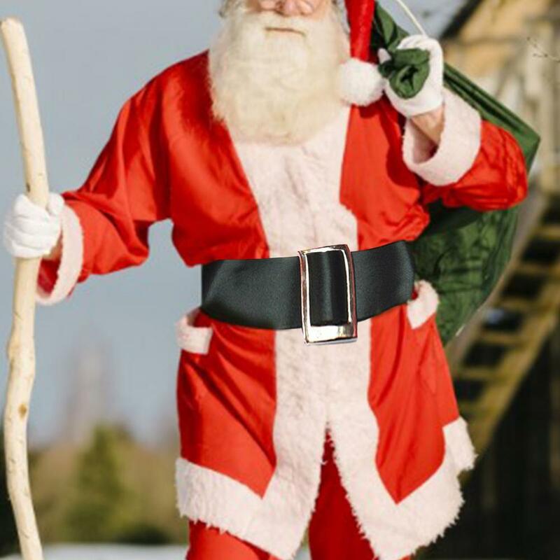 Cinturón de traje de Papá Noel práctico, accesorios de Cosplay, larga vida útil, sin olor, cinturón de disfraz de Navidad para fiesta