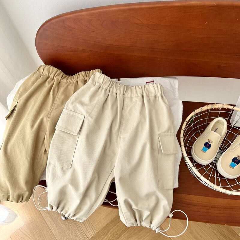 Child leisure Work Pants 0-4 Years old Spring Korean Children's Boys and Girls Fashion Casual Pants Baby Pants