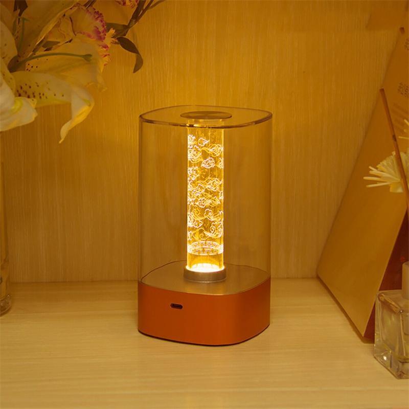Lampe LED Tactile avec Chargeur USB pour la Protection des Yeux, Luminaire Décoratif d'Nik, Idéal pour une Chambre à Coucher, un Bar, un Restaurant ou un Jardin, Nouveauté