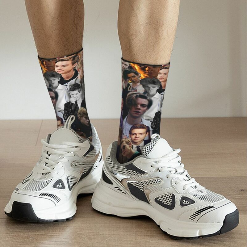 Thomas Brodie-Sangster Collage calzini per adulti calzini Unisex, calzini da uomo calzini da donna