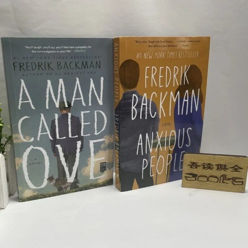 Persone ansiose di Fredrik Backman Adult Novel New York Times Bestseller Paperback in English Heart Warming and Healing romanzi