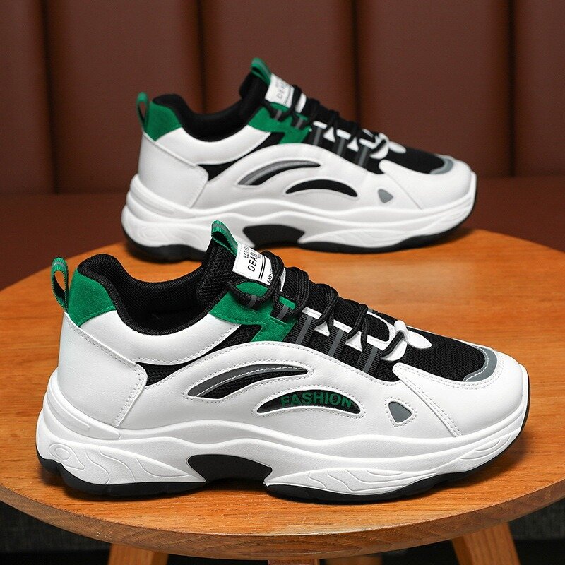 Zapatillas deportivas para correr para Hombre, zapatos informales De malla transpirable, cómodos, color blanco