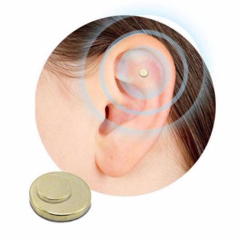 2 Pcs Stop Smoking Magnets Stimulate External Ear Healthy Material Nontoxic Eliminate Quit Smoking Acupressure Patch