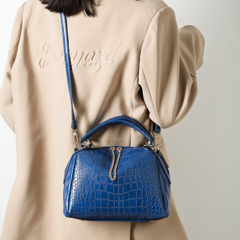 Damska damska torebka skórzana o dużej pojemności kopertówka luksusowy projektant torba na ramię marki casualowe torby tote damska torba kurierska