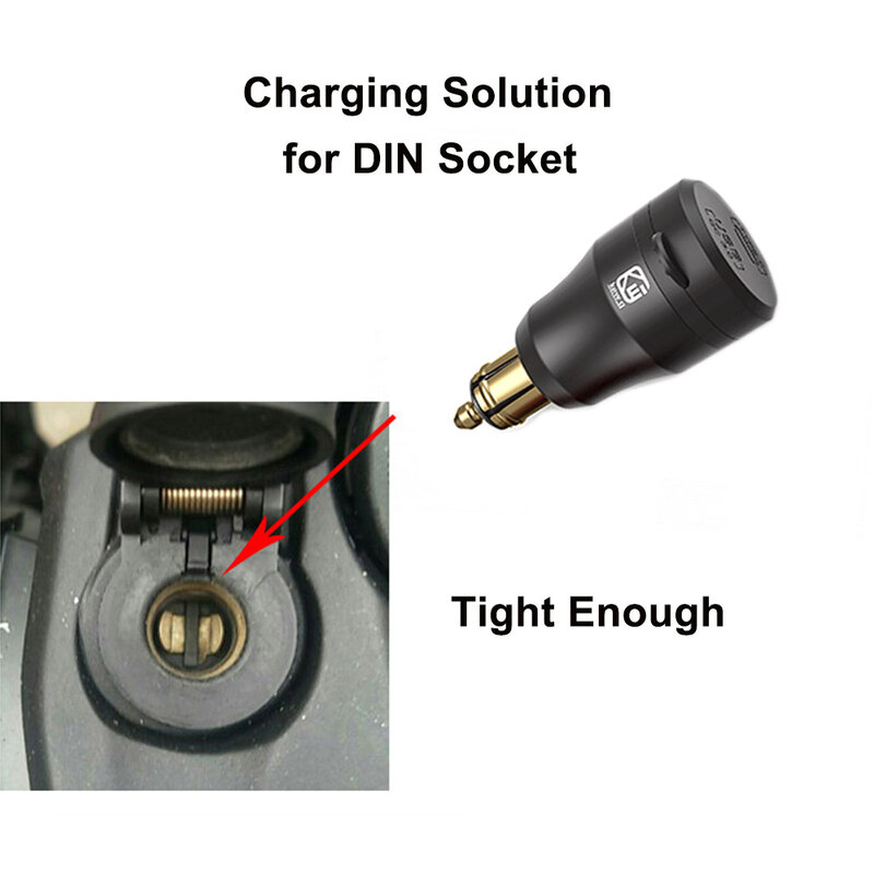 Mini chargeur rapide portable pour moto BMW, adaptateur secteur USB, QC3.0 Din, Triumph Tiger 1200, délit