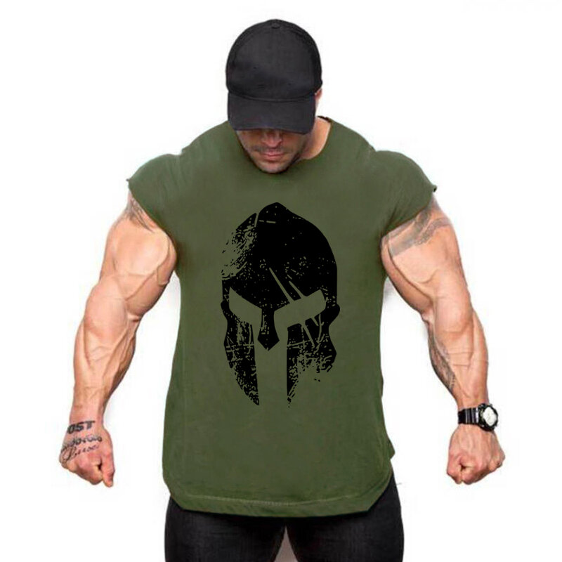 Mens Bodybuilding Tank top Gyms Fitness sleeveless shirt 2023 New Male Cotton clothing Fashion Singlet vest Undershirt t shirt