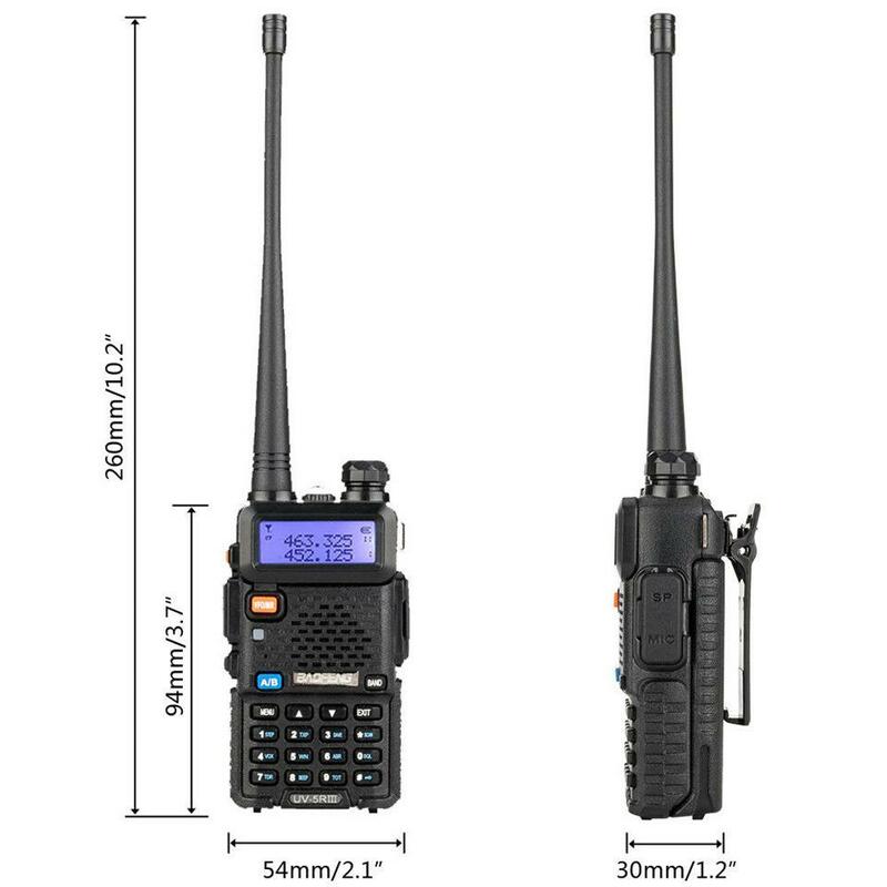 Baofeng Uv-5R drei segment walkie talkie vhf 220-226mhz uhf frequenz dual antenne walkie talkie zivil handstück